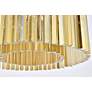 5_Sydney 8 Lt Polished Nickel Chandelier Golden Teak more views