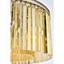 7_Sydney 8 Lt Polished Nickel Chandelier Golden Teak more views