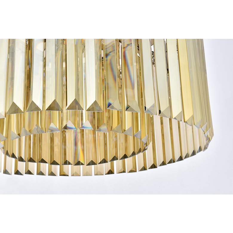 Image 5 Sydney 8 Lt Polished Nickel Chandelier Golden Teak more views