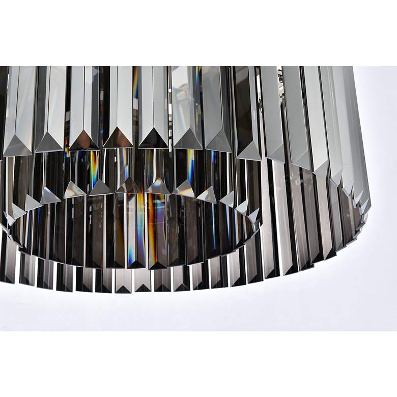 Image 5 Sydney 8 Lt Polished Nickel Chandelier Silver Shade (Grey) more views