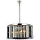 Sydney 8 Lt Polished Nickel Chandelier Silver Shade