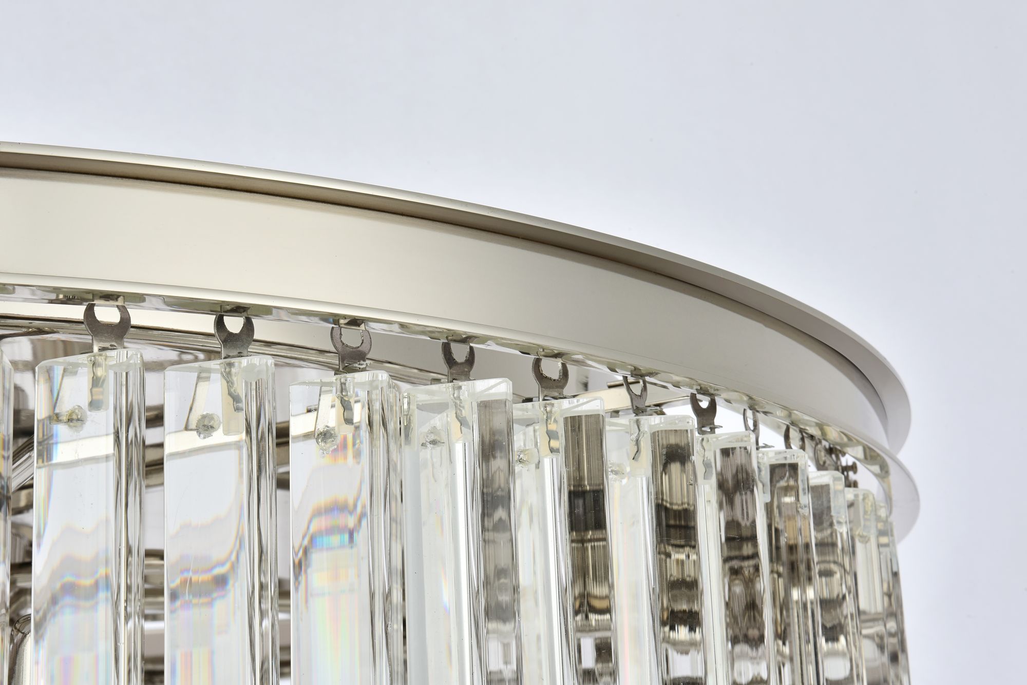 Image 6 Sydney 8 Lt Polished Nickel Flush Mount Clear more views