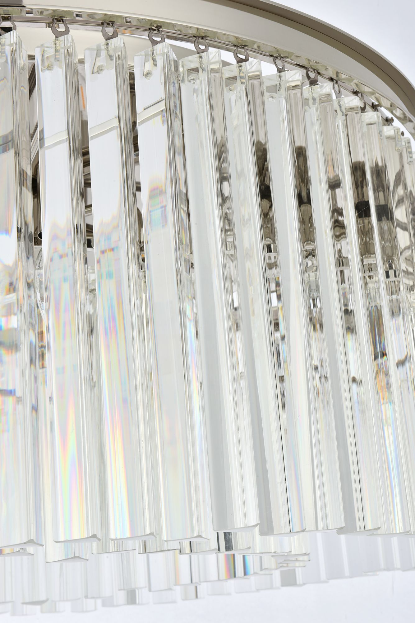 Image 7 Sydney 8 Lt Polished Nickel Flush Mount Clear more views