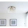 3_Sydney 8 Lt Polished Nickel Flush Mount Clear more views