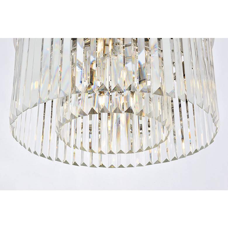 Image 5 Sydney 8 Lt Polished Nickel Flush Mount Clear more views