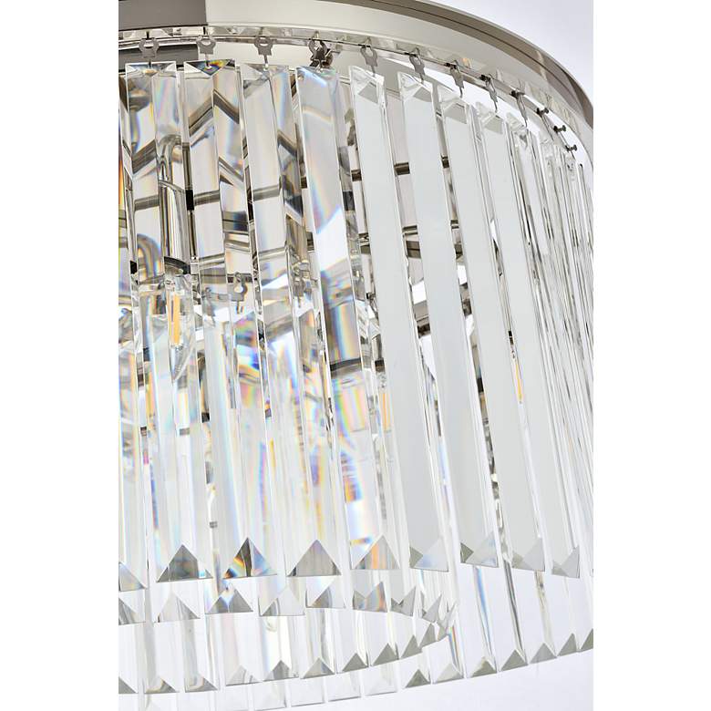 Image 7 Sydney 8 Lt Polished Nickel Flush Mount Clear more views