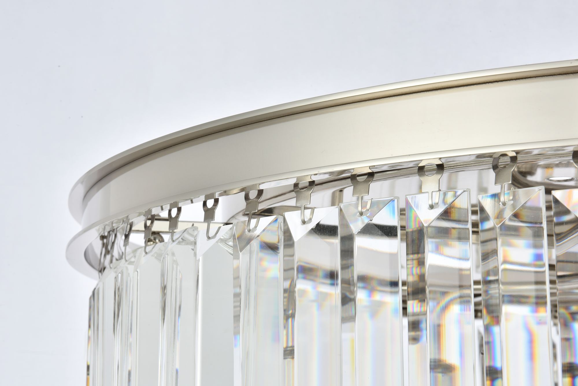 Image 6 Sydney 8 Lt Polished Nickel Flush Mount Clear more views