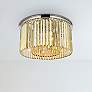 1_Sydney 8 Lt Polished Nickel Flush Mount Golden Teak