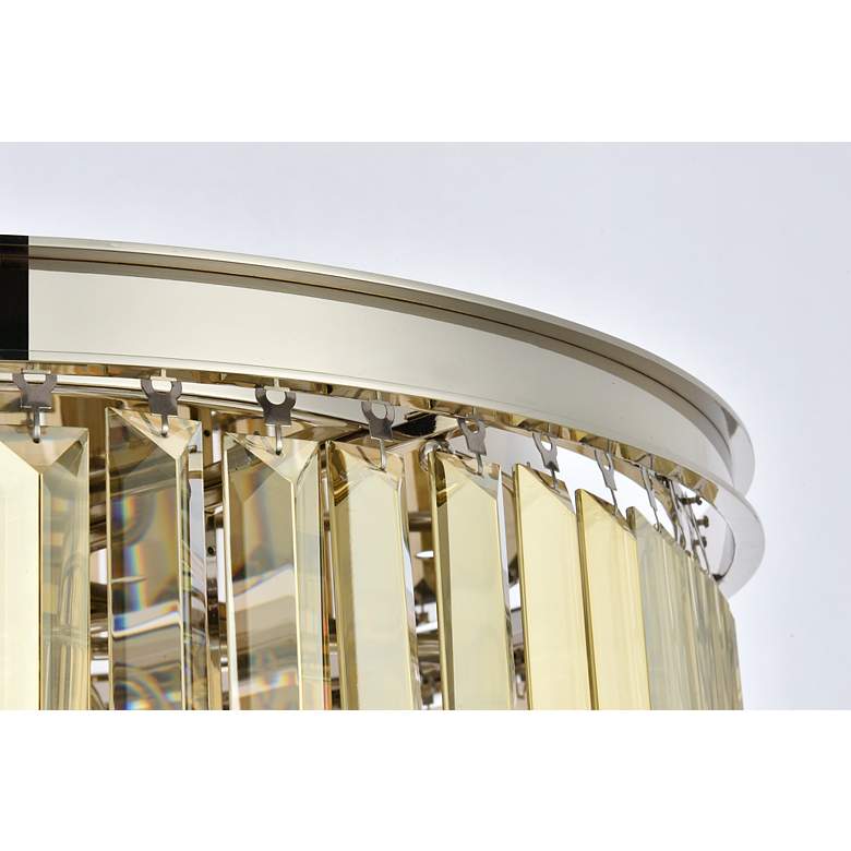 Image 6 Sydney 8 Lt Polished Nickel Flush Mount Golden Teak more views