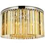 2_Sydney 8 Lt Polished Nickel Flush Mount Golden Teak