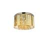 4_Sydney 8 Lt Polished Nickel Flush Mount Golden Teak more views