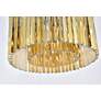 5_Sydney 8 Lt Polished Nickel Flush Mount Golden Teak more views