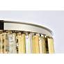 6_Sydney 8 Lt Polished Nickel Flush Mount Golden Teak more views
