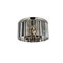 4_Sydney 8 Lt Polished Nickel Flush Mount Silver Shade (Grey) more views