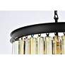 7_Sydney 9 Lt Matte Black Chandelier Golden Teak more views