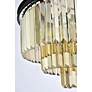 5_Sydney 9 Lt Matte Black Chandelier Golden Teak more views