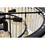 6_Sydney 9 Lt Matte Black Chandelier Golden Teak more views