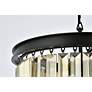 7_Sydney 9 Lt Matte Black Chandelier Golden Teak more views