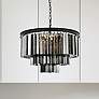 1_Sydney 9 Lt Matte Black Chandelier Silver Shade (Grey)