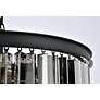 7_Sydney 9 Lt Matte Black Chandelier Silver Shade (Grey) more views