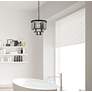 3_Sydney 9 Lt Matte Black Chandelier Silver Shade (Grey) more views