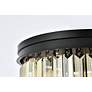 6_Sydney 9 Lt Matte Black Flush Mount Golden Teak more views