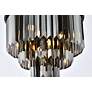 5_Sydney 9 Lt Matte Black Flush Mount Silver Shade (Grey) more views