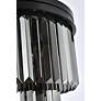 7_Sydney 9 Lt Matte Black Flush Mount Silver Shade (Grey) more views