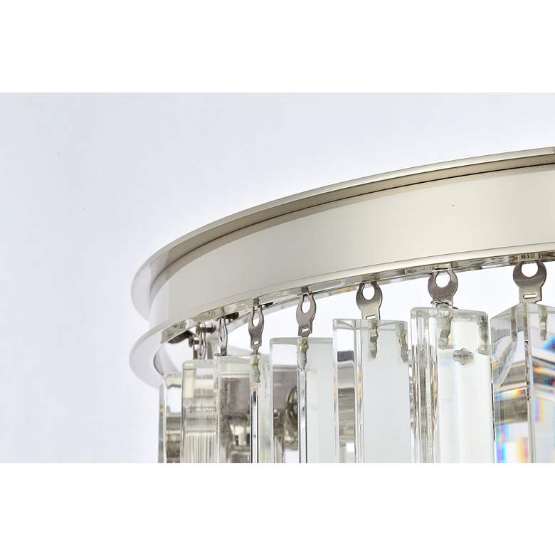 Image 7 Sydney 9 Lt Polished Nickel Chandelier Clear more views