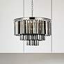 1_Sydney 9 Lt Polished Nickel Chandelier Silver Shade (Grey)