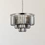 1_Sydney 9 Lt Polished Nickel Chandelier Silver Shade (Grey)