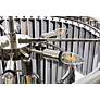 6_Sydney 9 Lt Polished Nickel Chandelier Silver Shade (Grey) more views