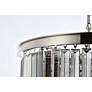 7_Sydney 9 Lt Polished Nickel Chandelier Silver Shade (Grey) more views
