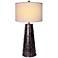 Sydney Aged Silver Contemporary Table Lamp