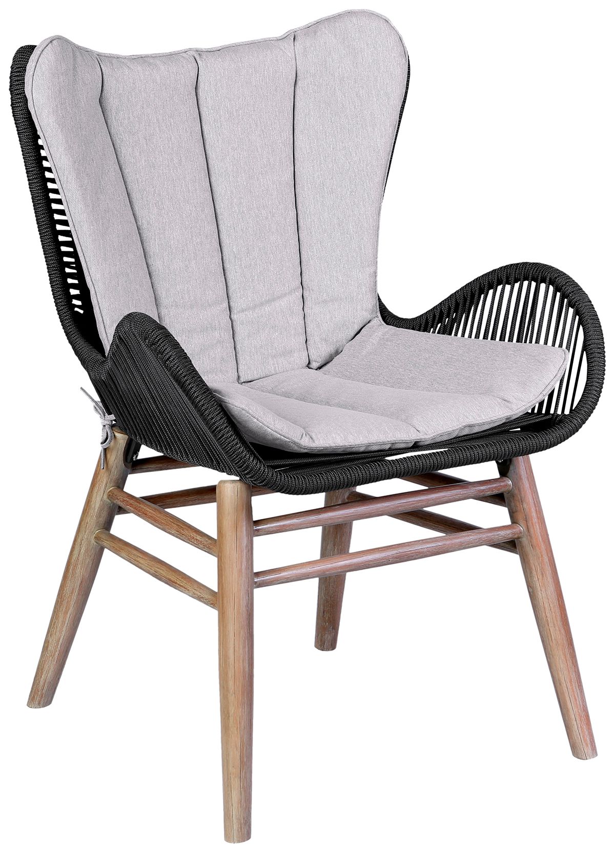 Image 3 Sydney and Fanny 5 Piece Outdoor Dining Set in Eucalyptus with Rope more views