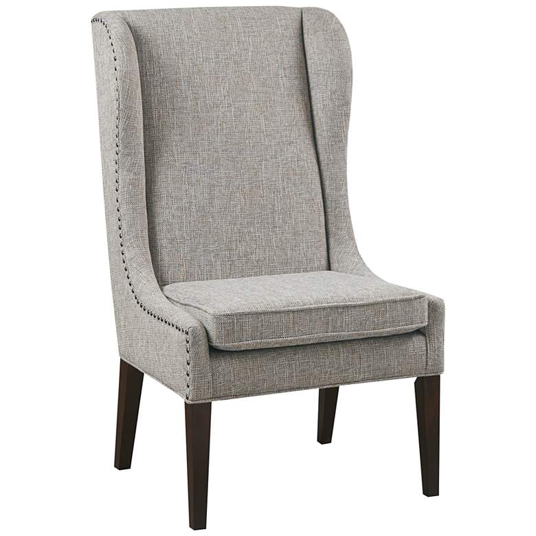 Image 2 Sydney Gray Fabric Wingback Dining Chair