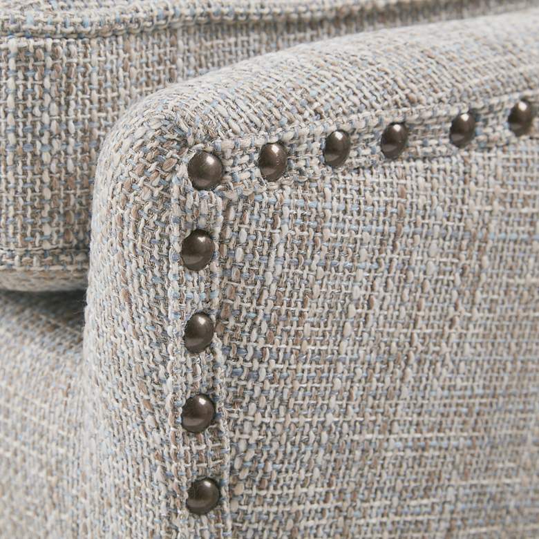 Image 3 Sydney Gray Fabric Wingback Dining Chair more views