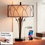 Sydney Modern USB Table Lamp with USB Dimmer