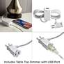 Sydney Modern USB Table Lamp with USB Dimmer