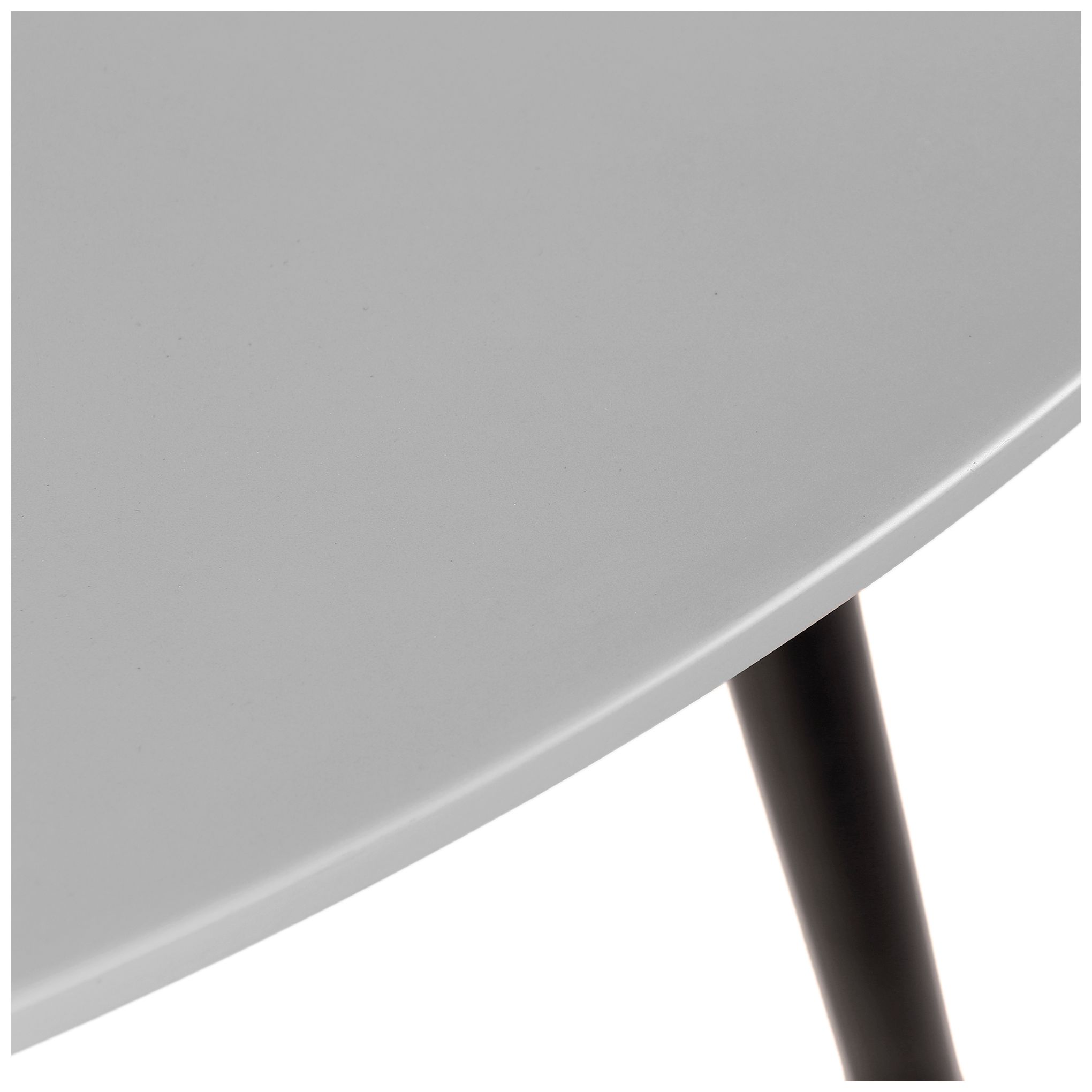 Sydney Outdoor Patio Round Dining Table in Dark Eucalyptus and Grey Stone