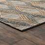 4_Sylmar 5'x8' Natural and Mineral Blue Jute Area Rug more views