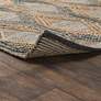 5_Sylmar 5'x8' Natural and Mineral Blue Jute Area Rug more views