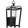 Sylvan 17 1/2"H Black and Seeded Glass Outdoor Wall Light