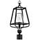 Sylvan 22 1/2"H Black and Seeded Glass Outdoor Post Light