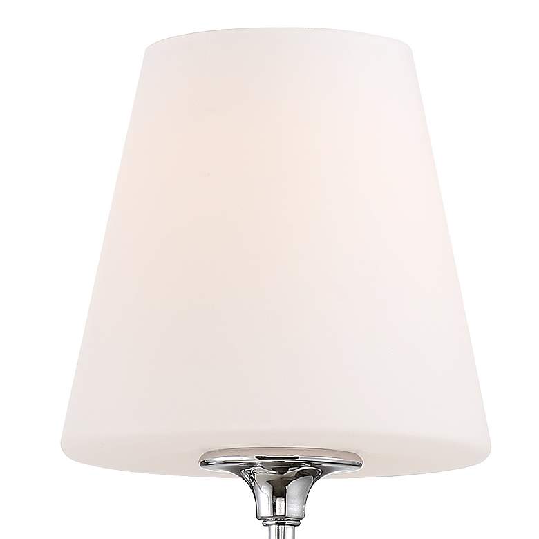 Image 3 Sylvan 23 1/4" Wide Opal Shades and Polished Chrome 3-Light Bath Light more views