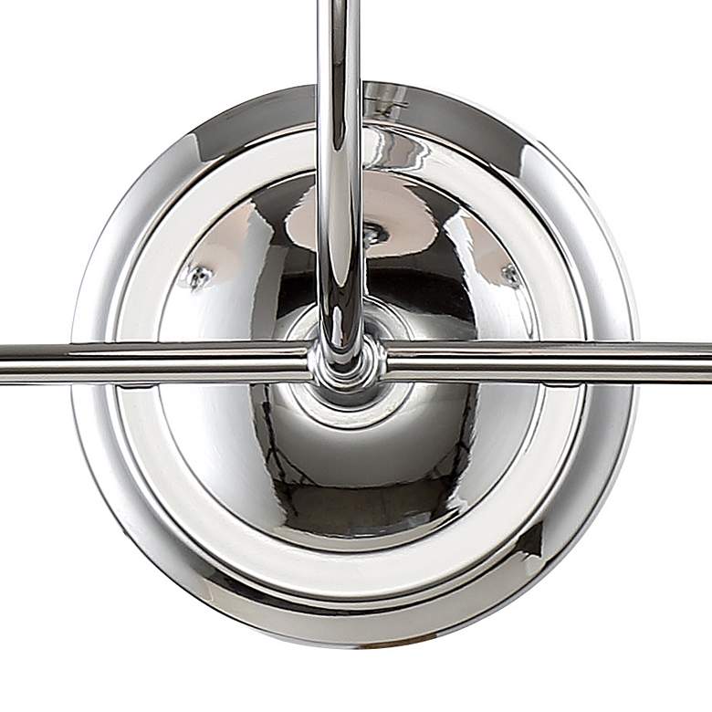 Image 4 Sylvan 23 1/4" Wide Opal Shades and Polished Chrome 3-Light Bath Light more views