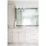 5_Sylvan 23 1/4" Wide Opal Shades and Polished Chrome 3-Light Bath Light more views