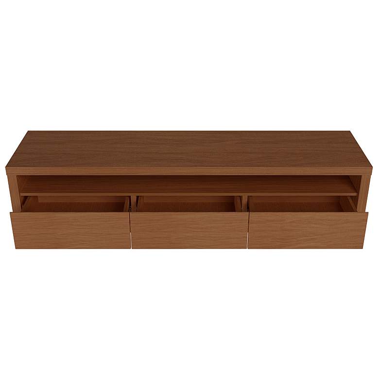 Image 3 Sylvan 70 1/2" Wide Maple Cream Wood 3-Drawer TV Stand more views