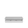 Sylvan 85" Wide White Matte 3-Drawers TV Stand