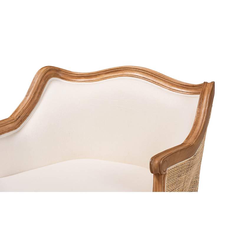 Image 3 Sylvestra Honey Oak Wood Low Seat Accent Chair more views